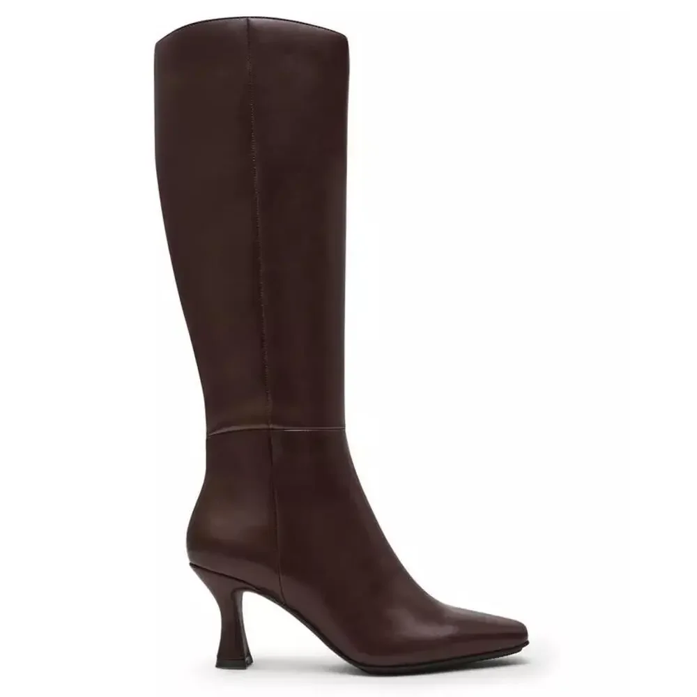 Anne Klein Women's Perfektion Brown High Boots Size 9 W MSRP $159
